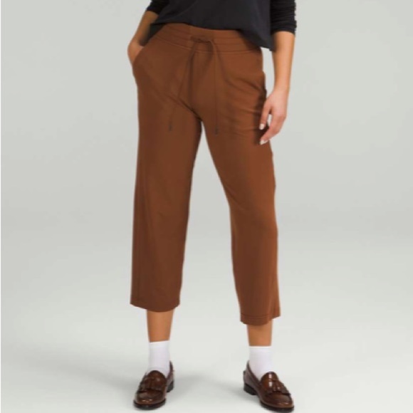 lululemon athletica Pants - LULULEMON Ready to Rulu Straight-Leg High-Rise Crop 24" Roasted Brown size 12